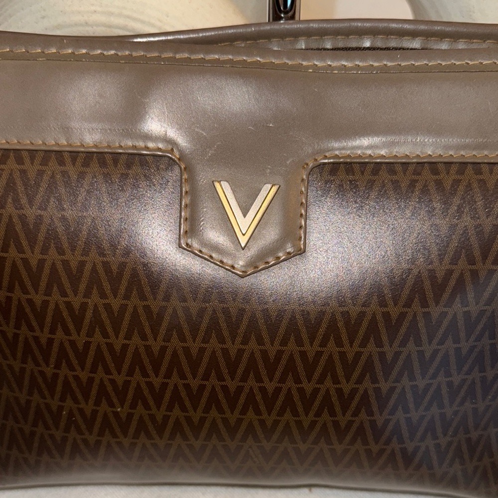 Authentic Mario Valentino Brown Cosmetic Bag - Picture 4 of 9